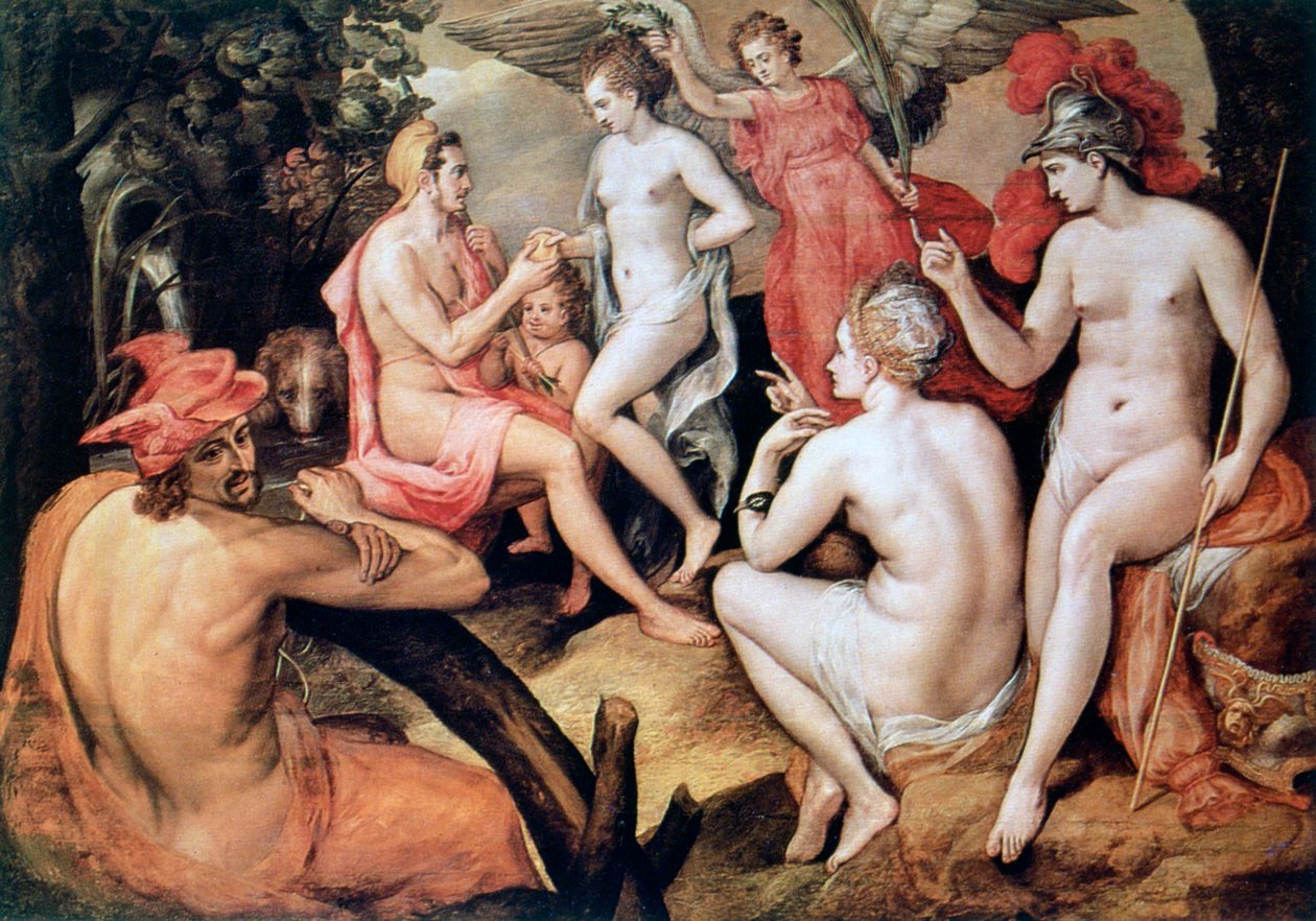 Das Urteil des Paris, ca. 1550 von Frans Floris