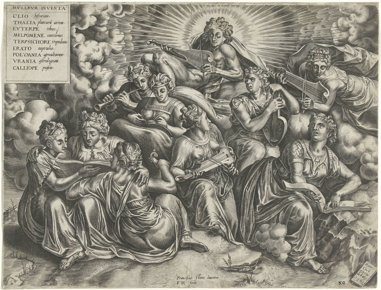 Apollo und die Musen von Frans Huys
