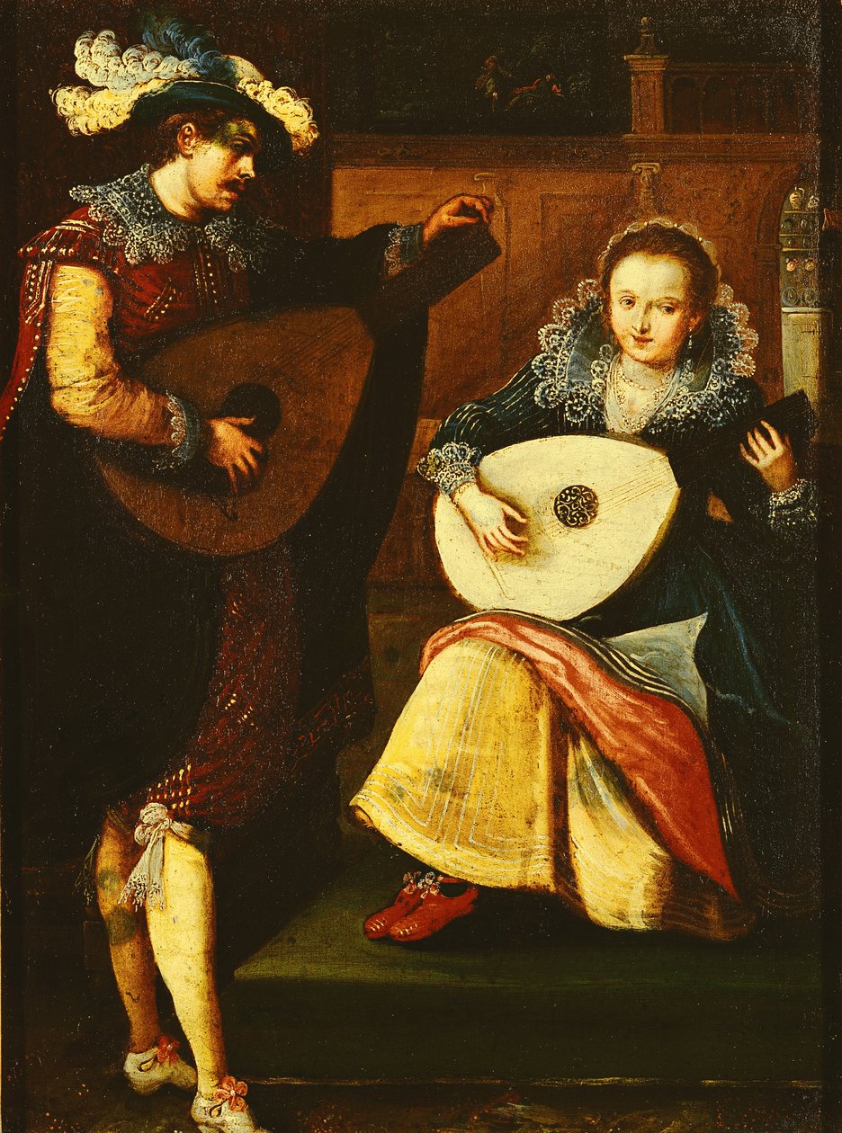 Die fünf Sinne: Hören von Frans Pourbus the Younger