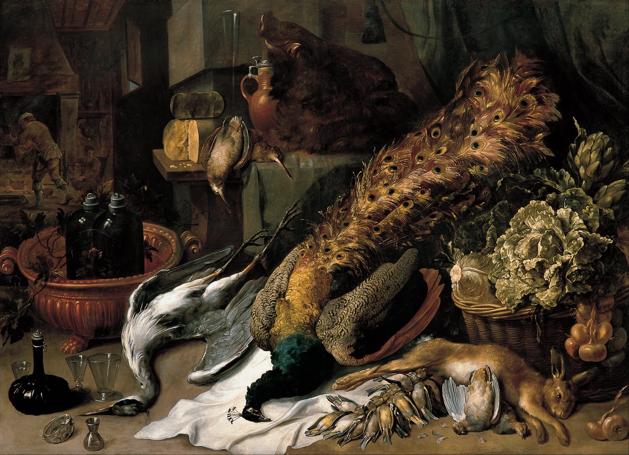 Stillleben mit einem Weinkühler von Frans Snyders