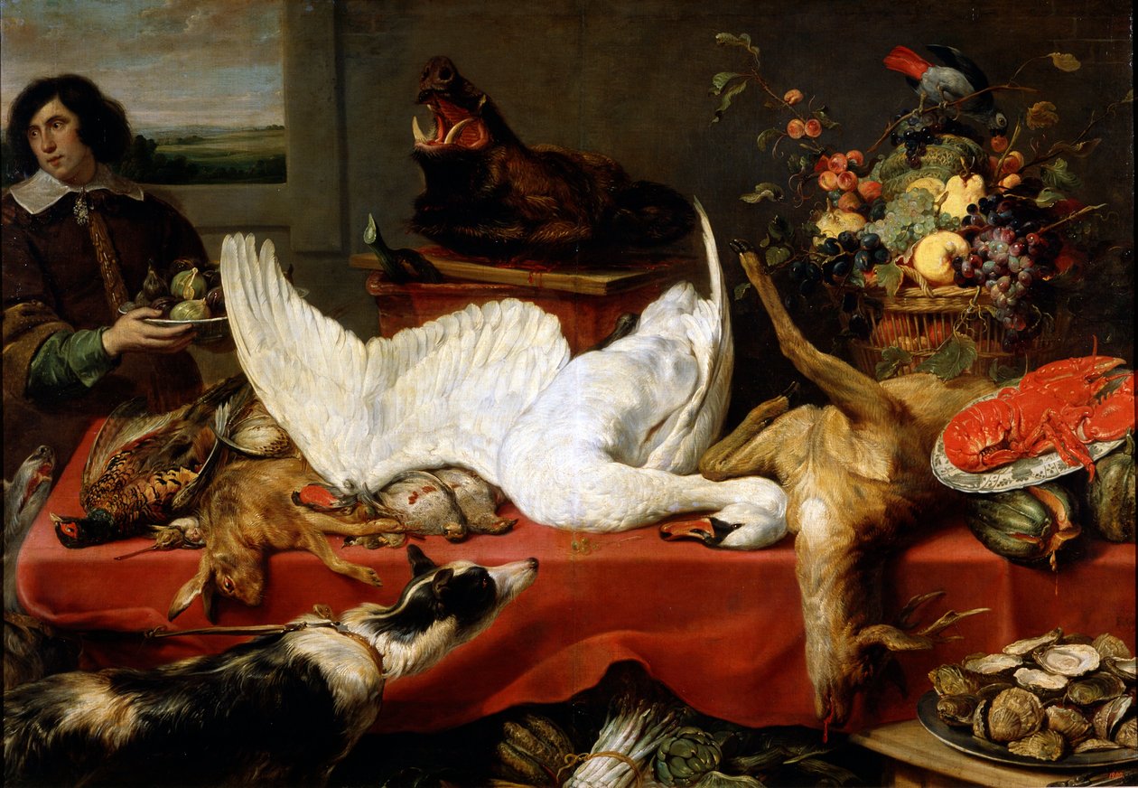 Stillleben mit einem Schwan, 1640er von Frans Snyders or Snijders