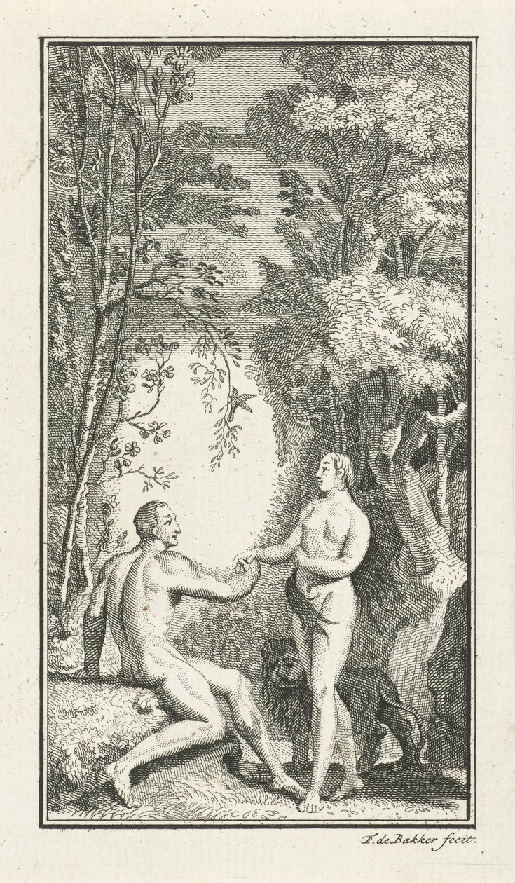 Die Hochzeit von Adam und Eva von Frans de Bakker