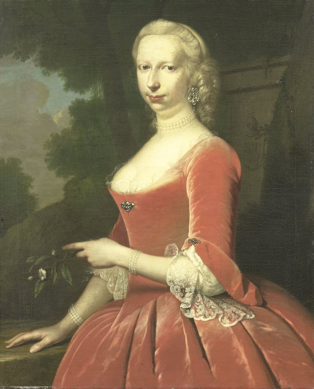 Porträt einer Frau von Frans van der Mijn