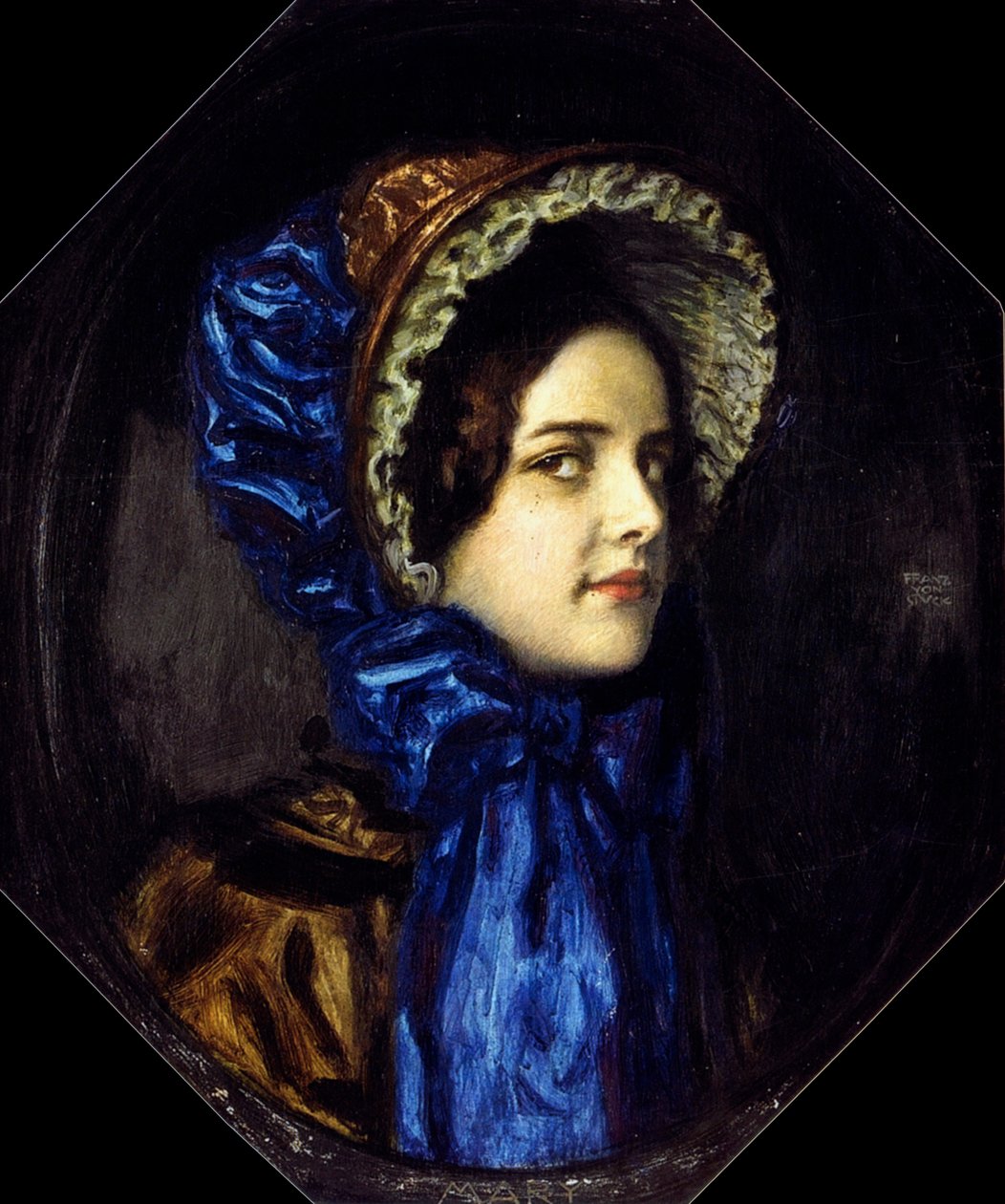 Mary mit Biedermeierhut von Franz von Stuck