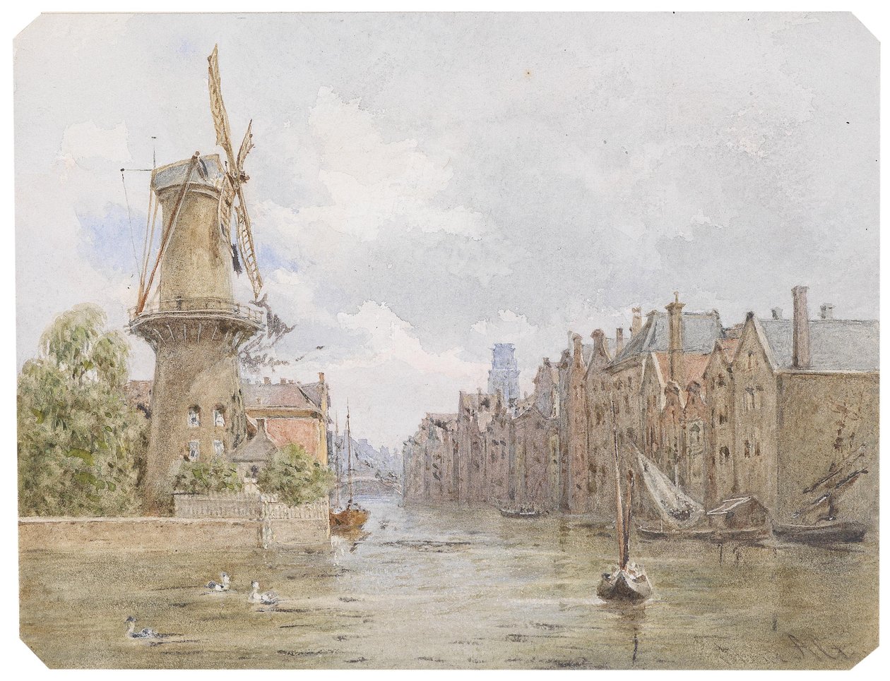 Kanal in Rotterdam von Franz Alt