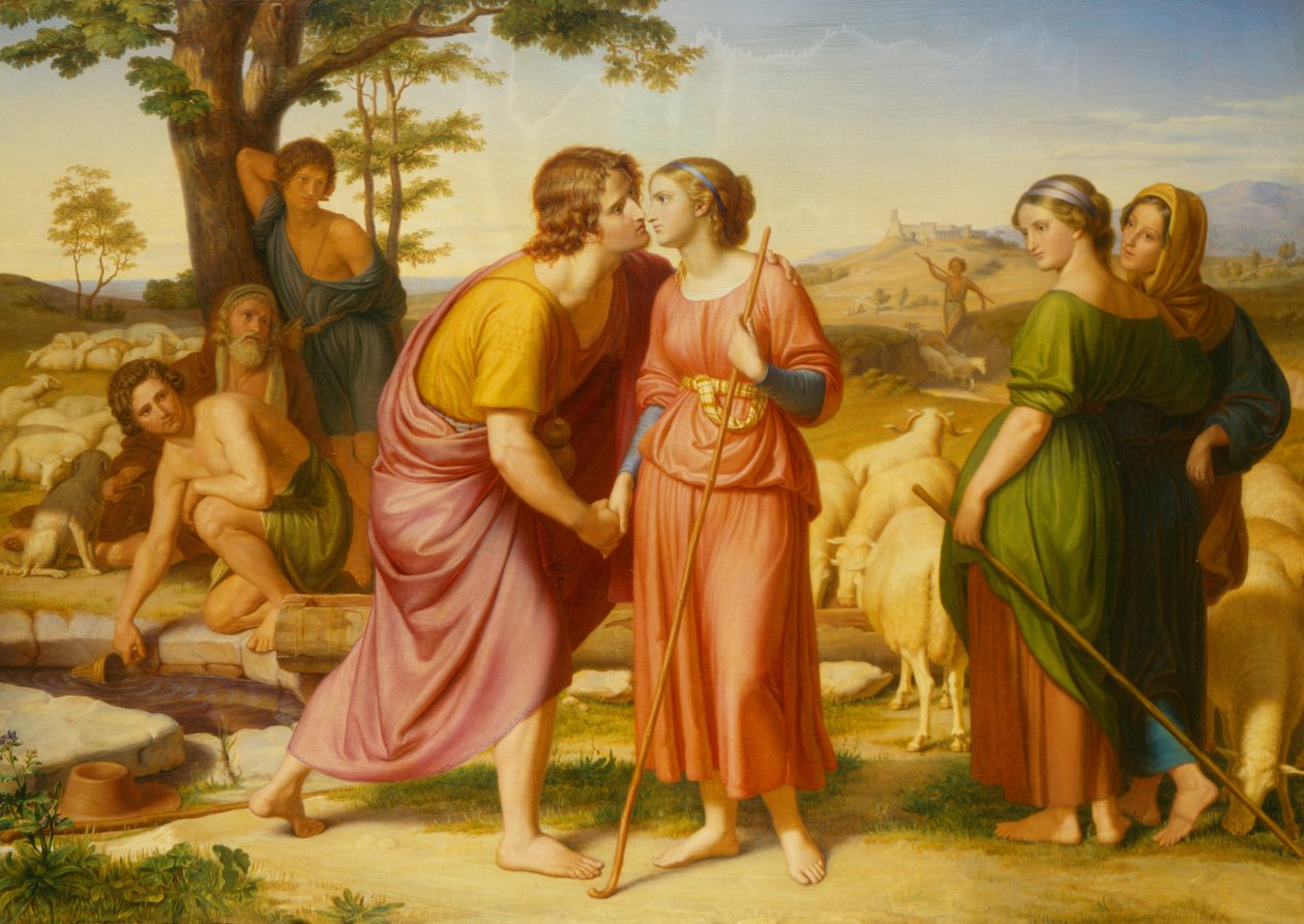 Das Treffen von Jakob und Rahel, 1835 von Franz August Schubert