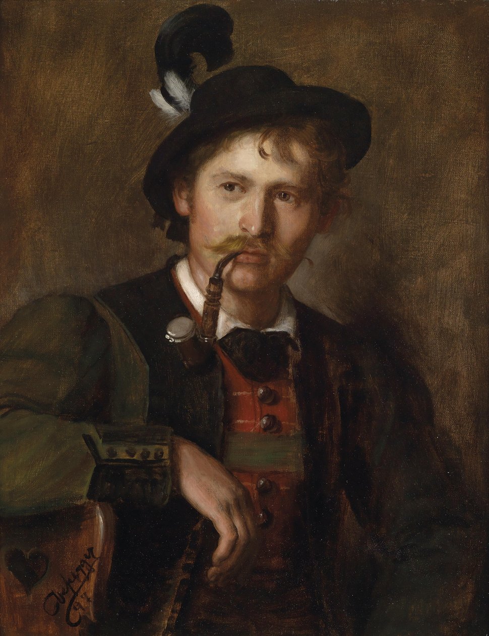 Porträt eines jungen Tirolers von Franz Defregger