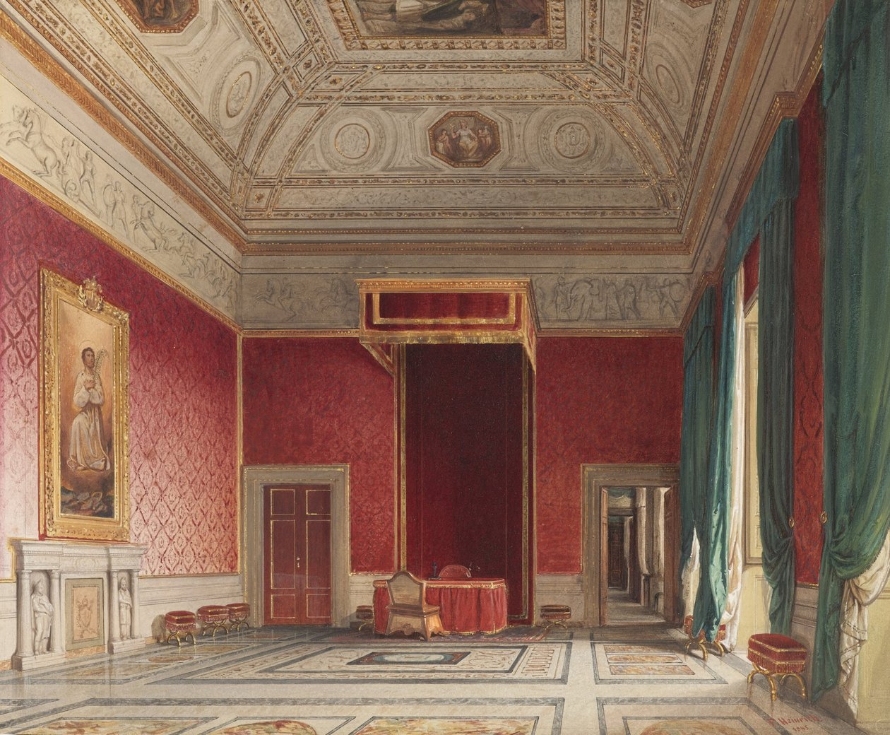 Sala del Thorvaldsen, Rom von Franz Heinrich