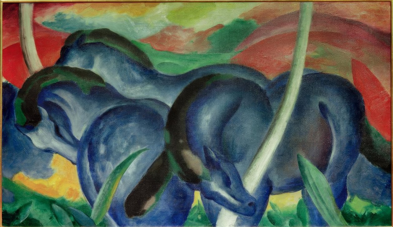 Die großen blauen Pferde von Franz Marc