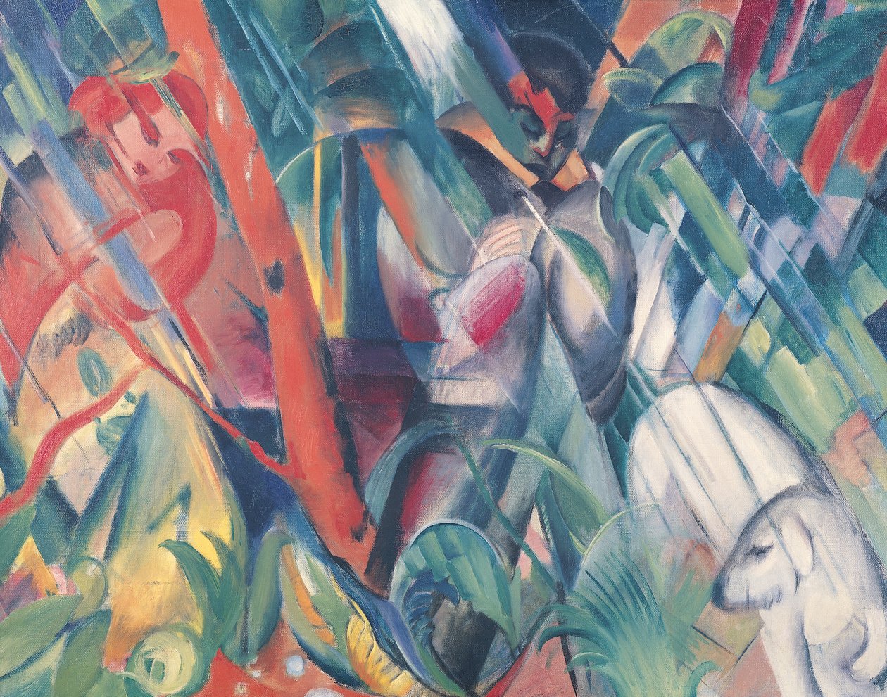 Im Regen, 1912 von Franz Marc