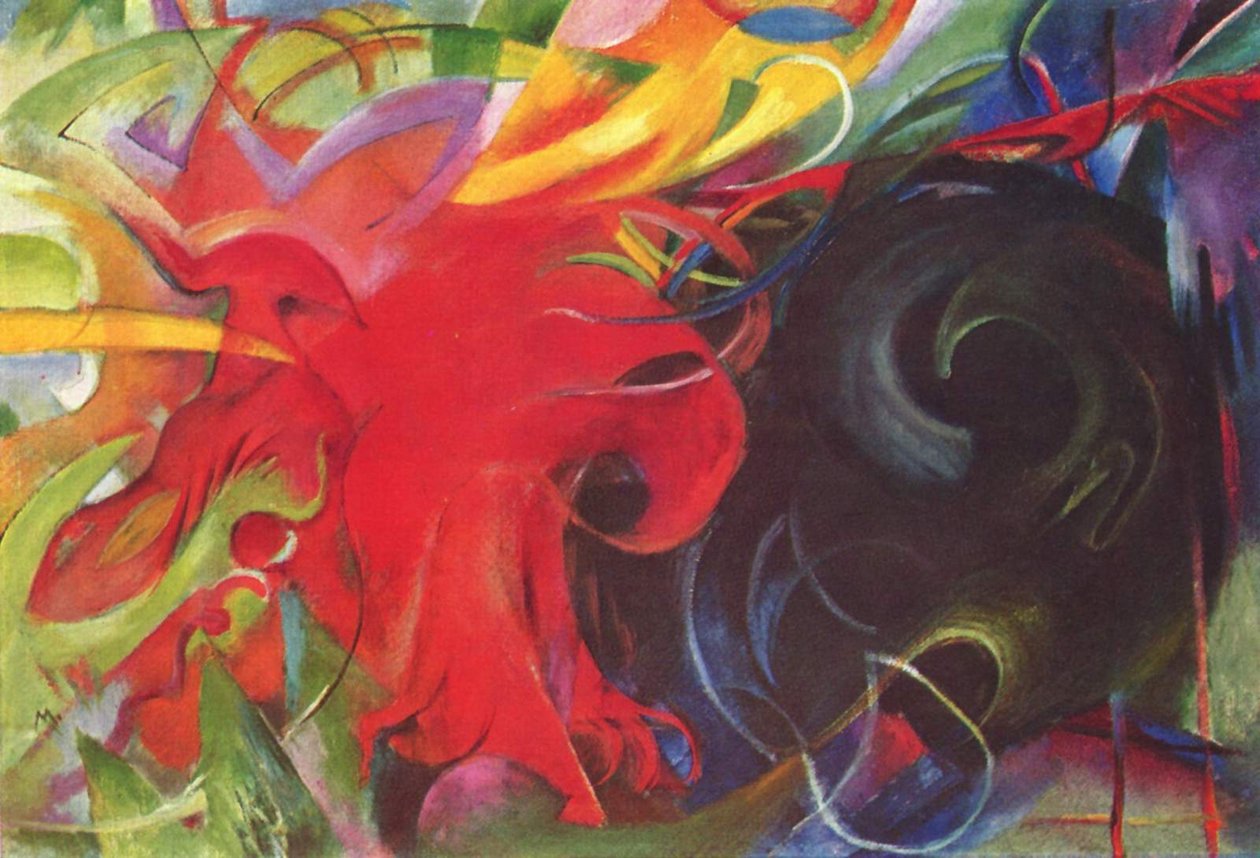 Kämpfende Formen von Franz Marc