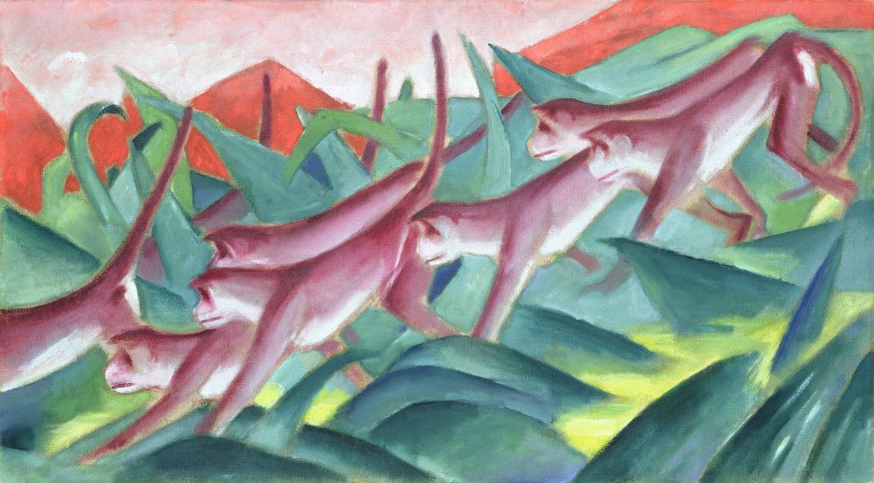 Affenfries, 1911 von Franz Marc