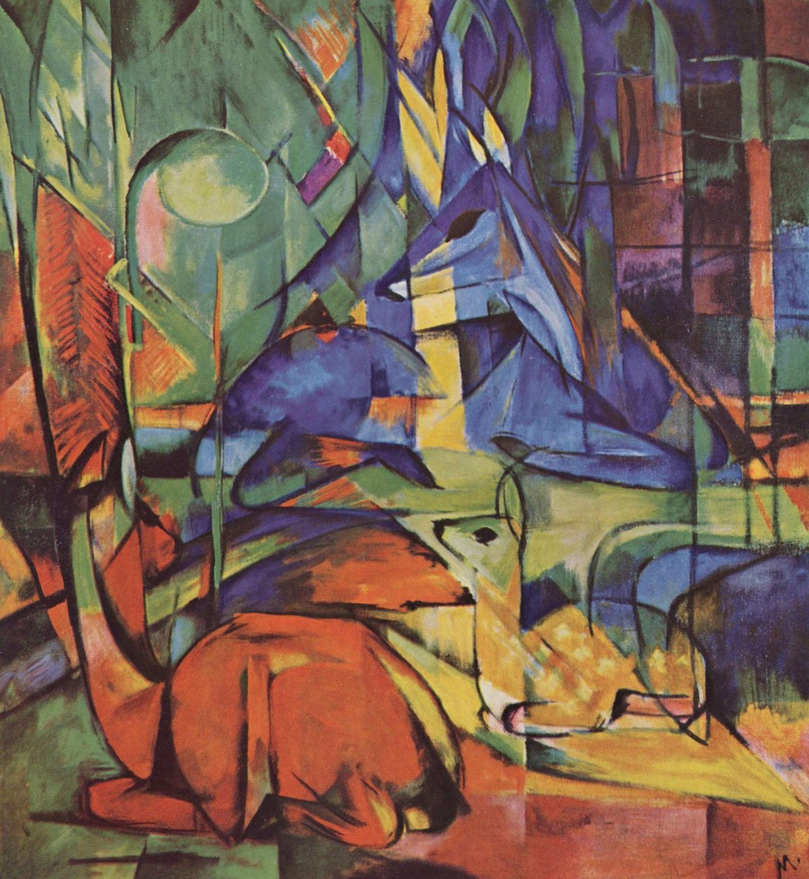 Rehe im Walde von Franz Marc