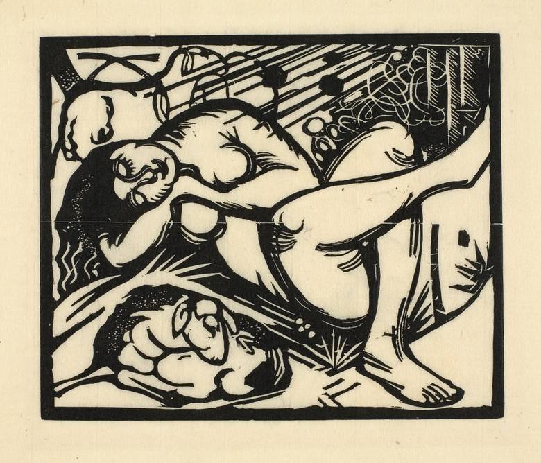 Schlafende Hirtin von Franz Marc