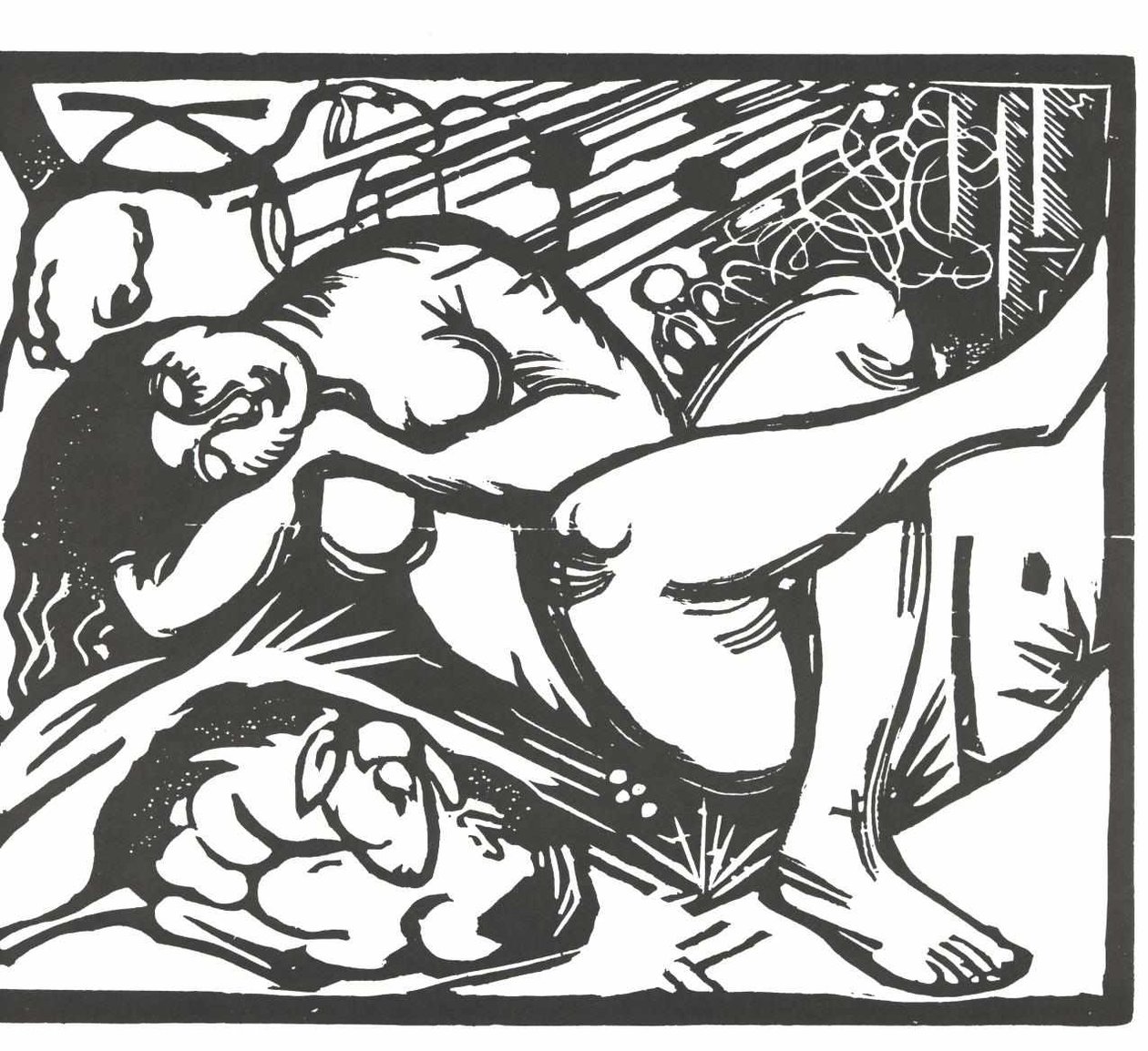 Schlafende Hirtin von Franz Marc
