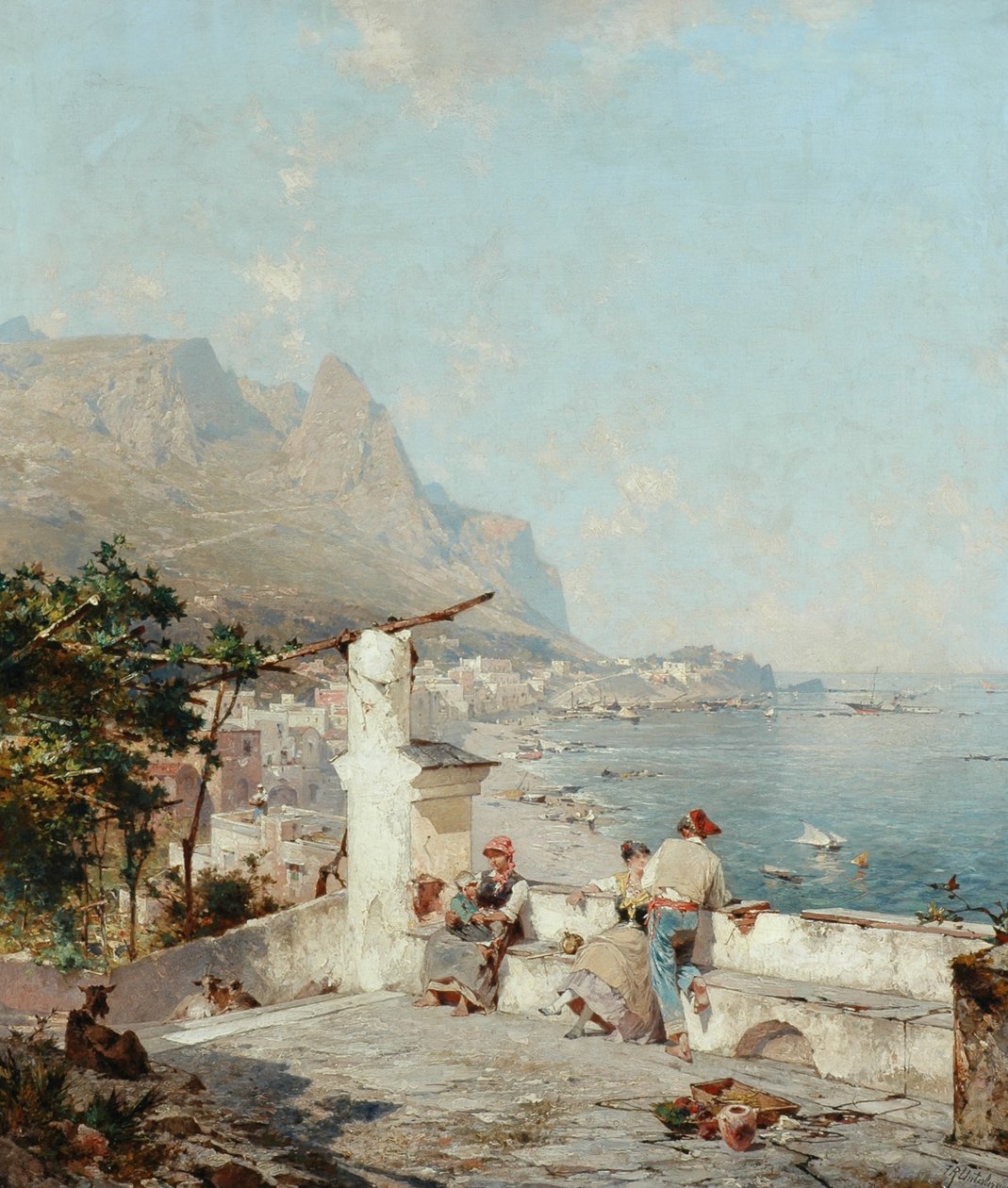 Capri, Golf von Neapel von Franz Richard Unterberger