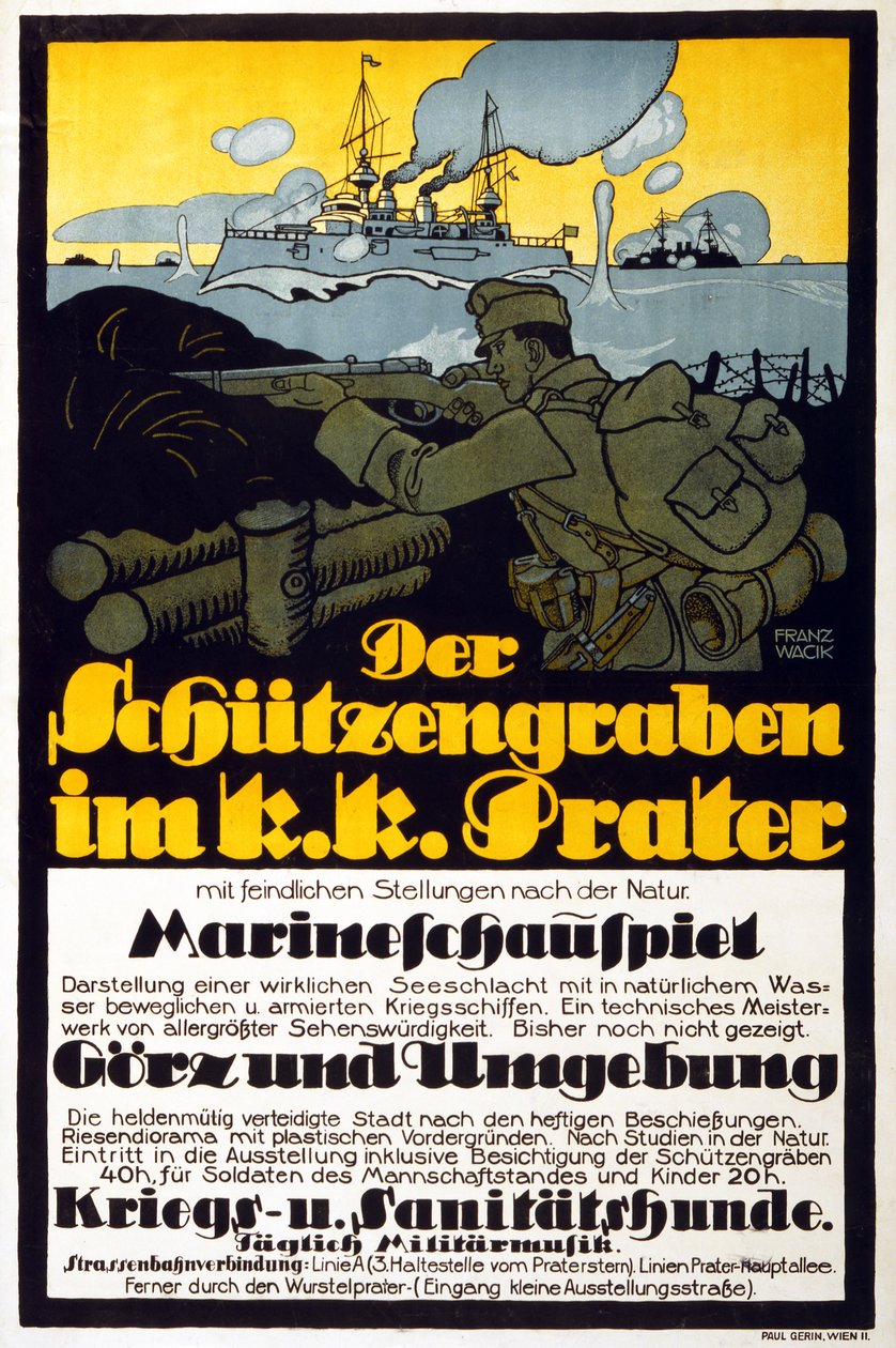 Der Graben im Prater, 1918 von Franz Wacik