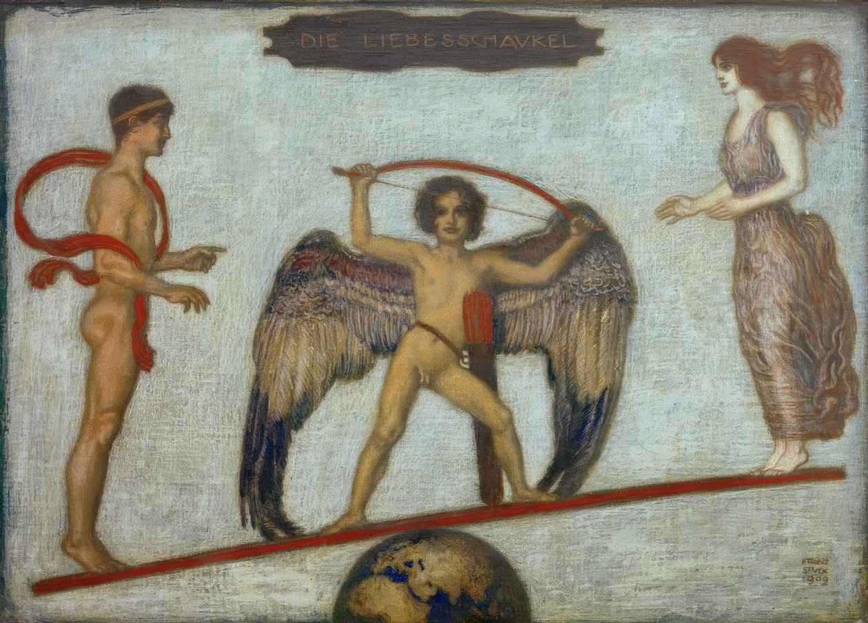 Die Liebesschaukel von Franz von Stuck