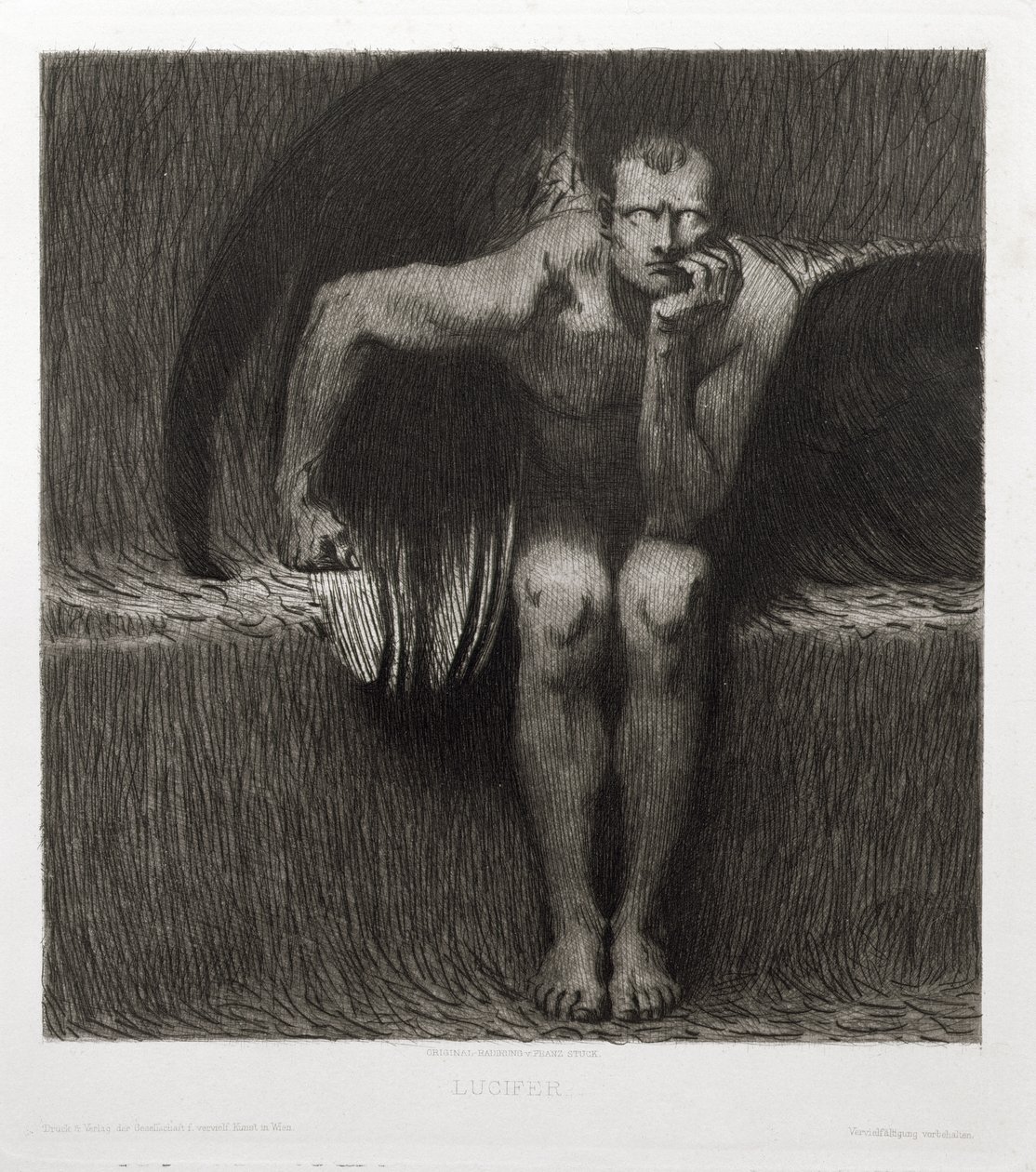 Luzifer, 1892 von Franz von Stuck