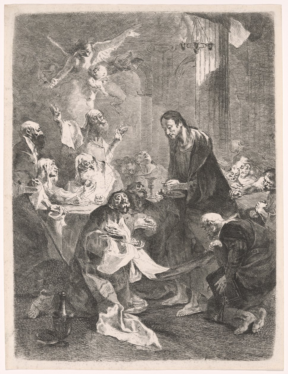Christus und das Abendmahl der Apostel von Franz Anton Maulbertsch