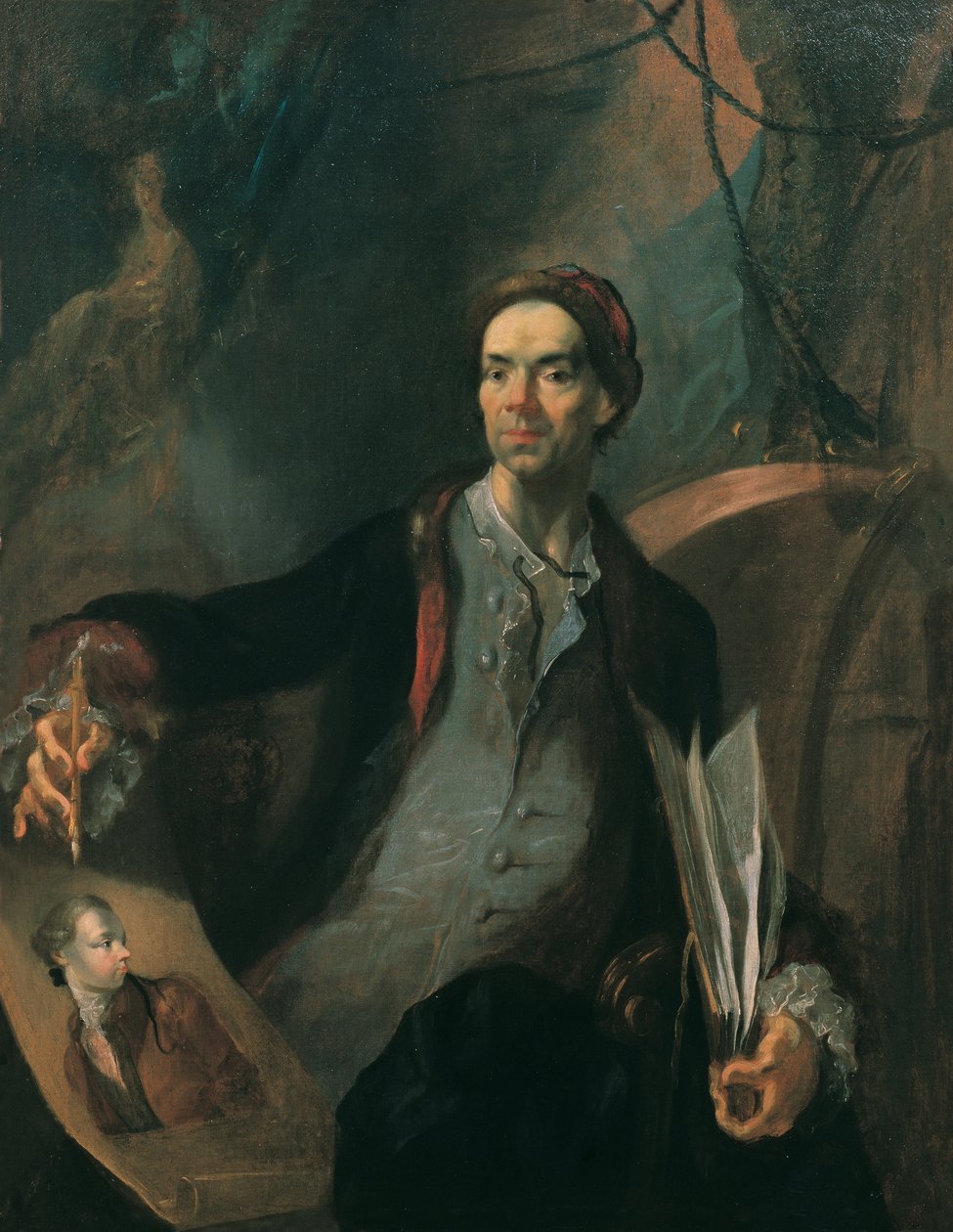 Selbstporträt, ca. 1767 von Franz Anton Maulbertsch