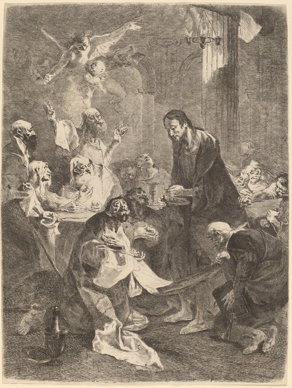 Die Einsetzung der Eucharistie von Franz Anton Maulbertsch