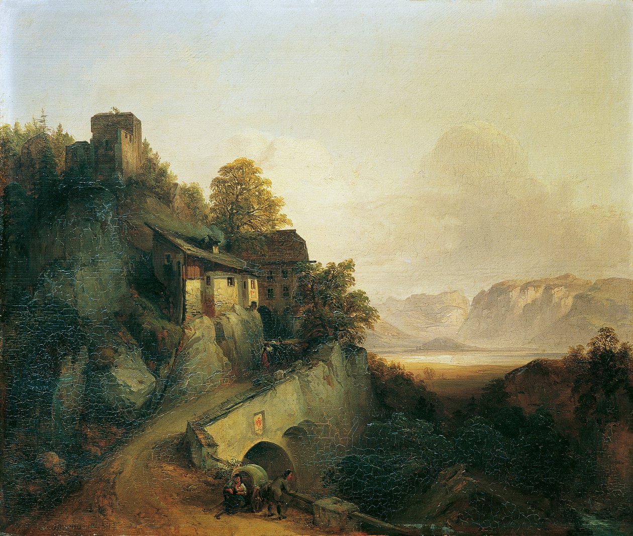 Gebirgsstraße in Tirol von Franz Barbarini