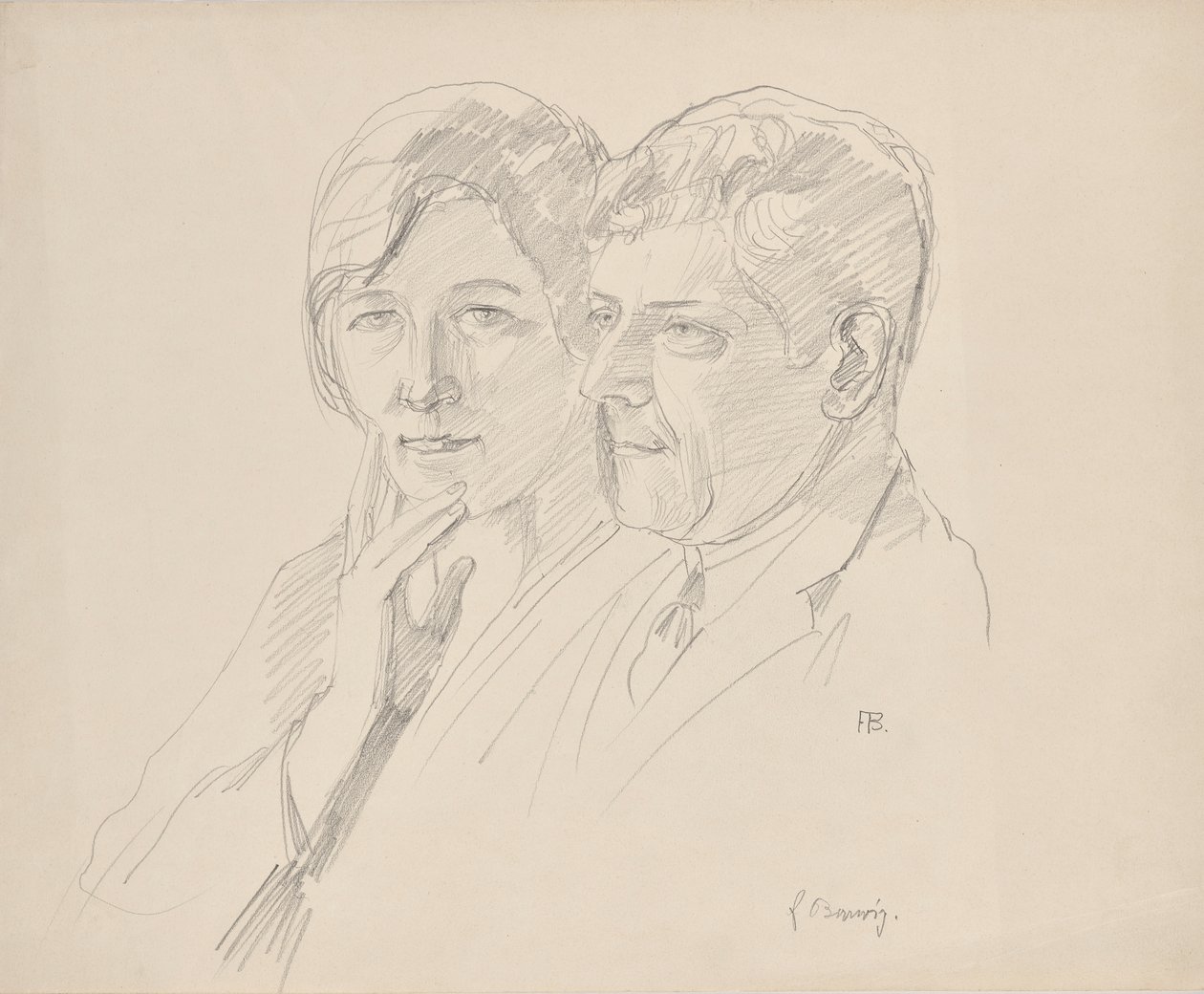 Grete Wagner-Barwig und Dr. Josef Wagner von Franz Barwig d. Ä.