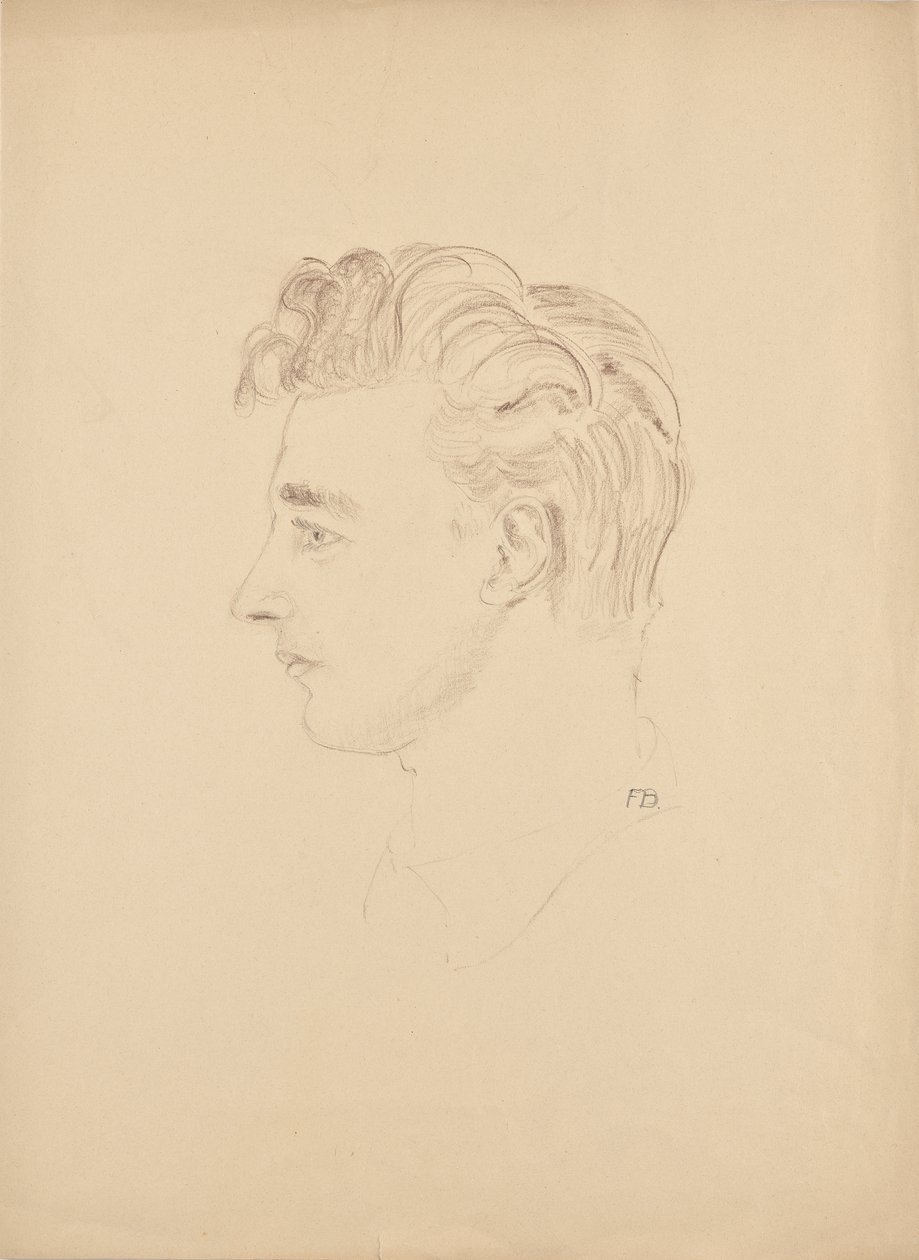 Porträtstudie Franz Barwig der Jüngere von Franz Barwig d. Ä.