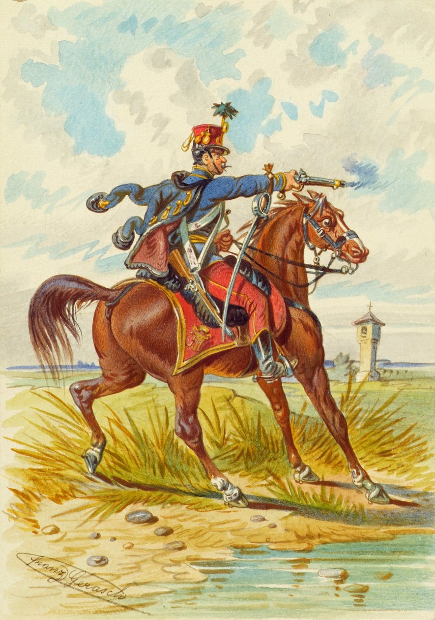 Soldat zu Pferd von Franz Gerasch