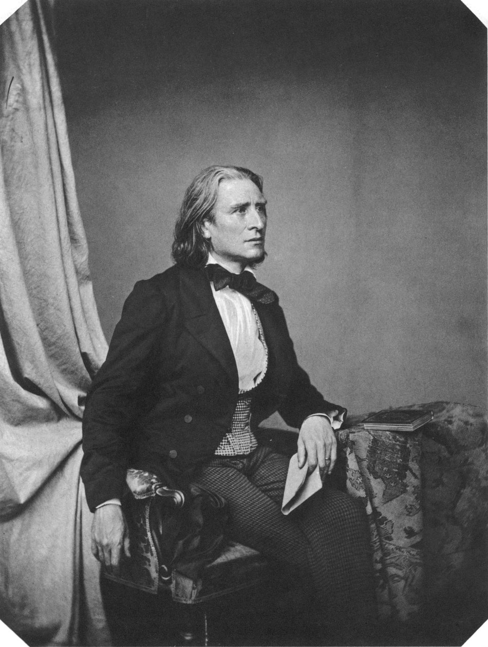Franz Liszt, ungarischer Komponist und Pianist, um 1860 von Franz Hanfstaengl