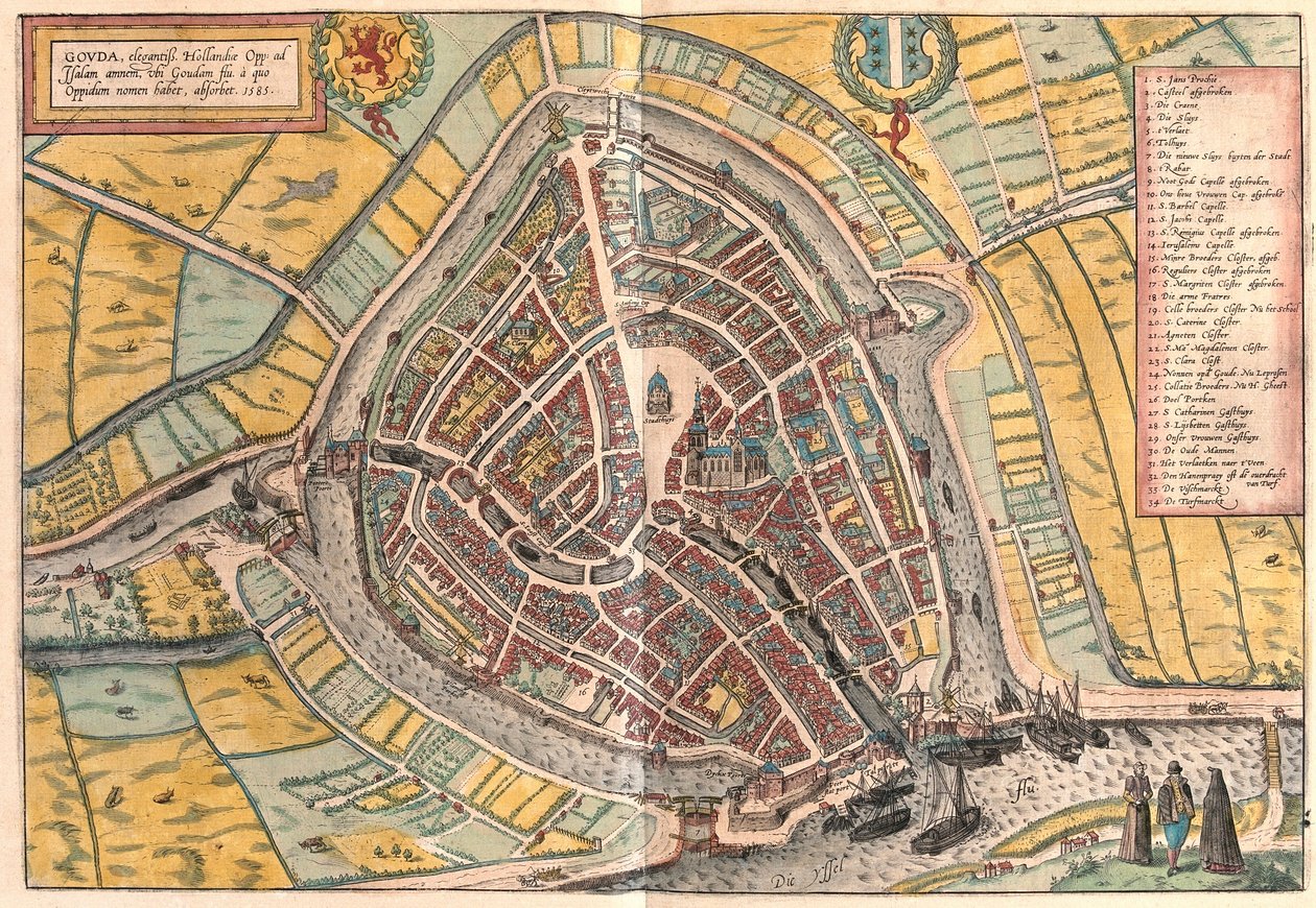 Gouda, Niederlande von Franz Hogenberg