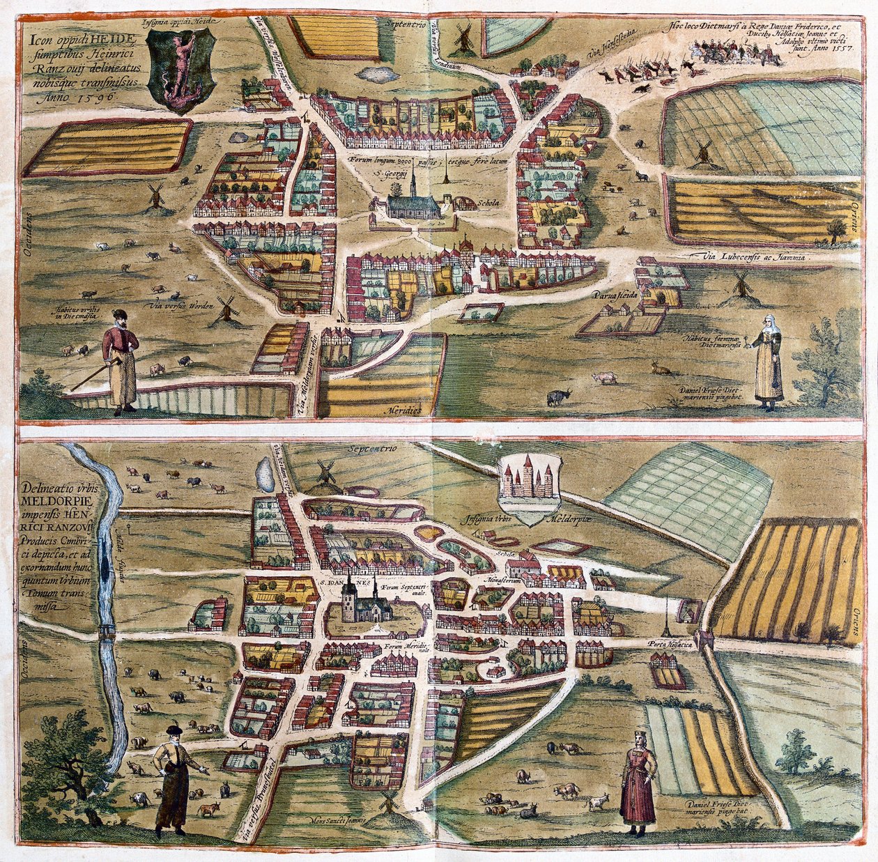 Heide und Meldorf, Deutschland von Franz Hogenberg