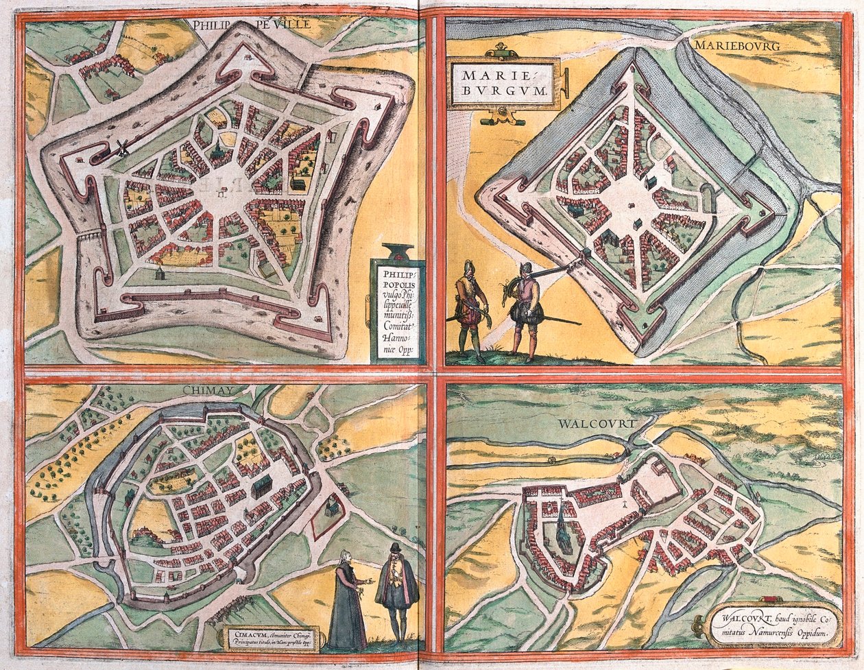 Philippeville, Mariembourg, Chimay und Walcourt, Belgien von Franz Hogenberg