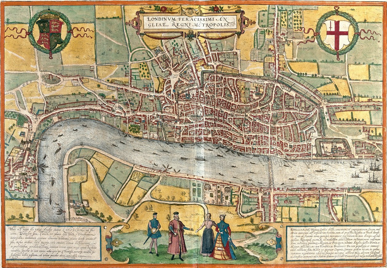 Ansicht von London, England von Franz Hogenberg