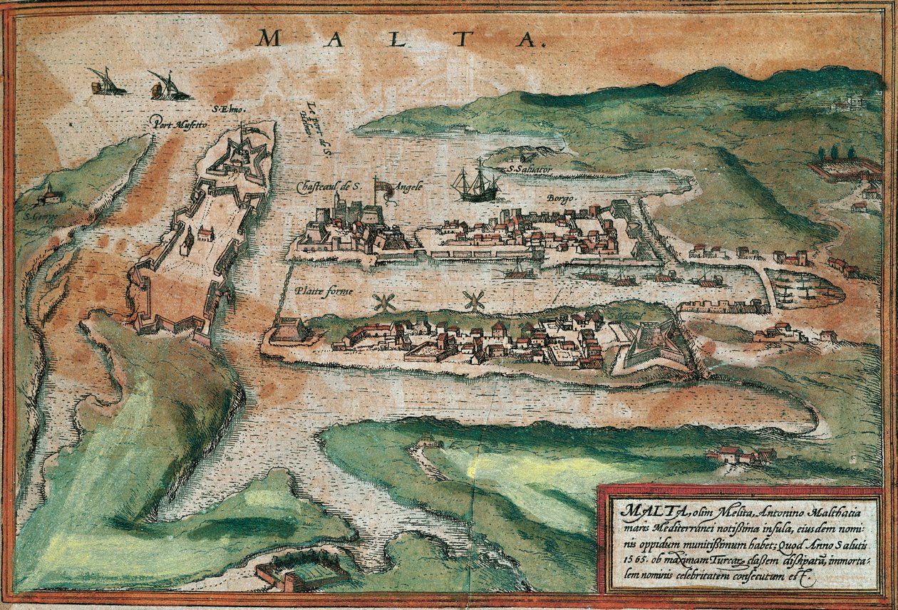 Ansicht von Malta von Franz Hogenberg