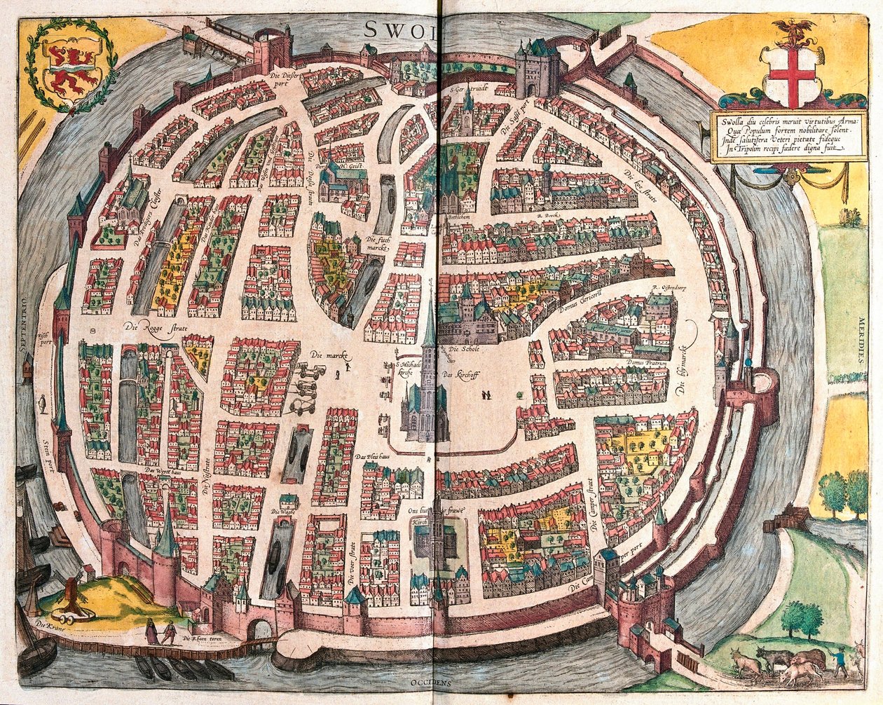 Zwolle, Niederlande (Gravur) von Franz Hogenberg