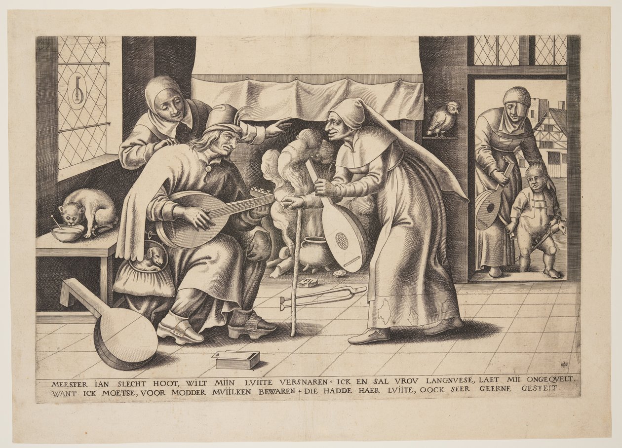 Meister John Blockhead (der Lautenmacher) von Franz Huys