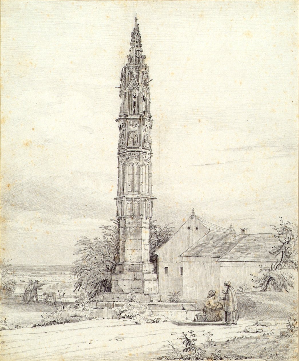 Das "Ewige Licht", die Pestsäule, in Klosterneuburg von Franz Kletzinsky