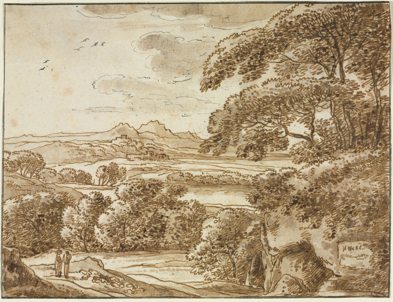 Landschaft, um 1780 von Franz Kobell