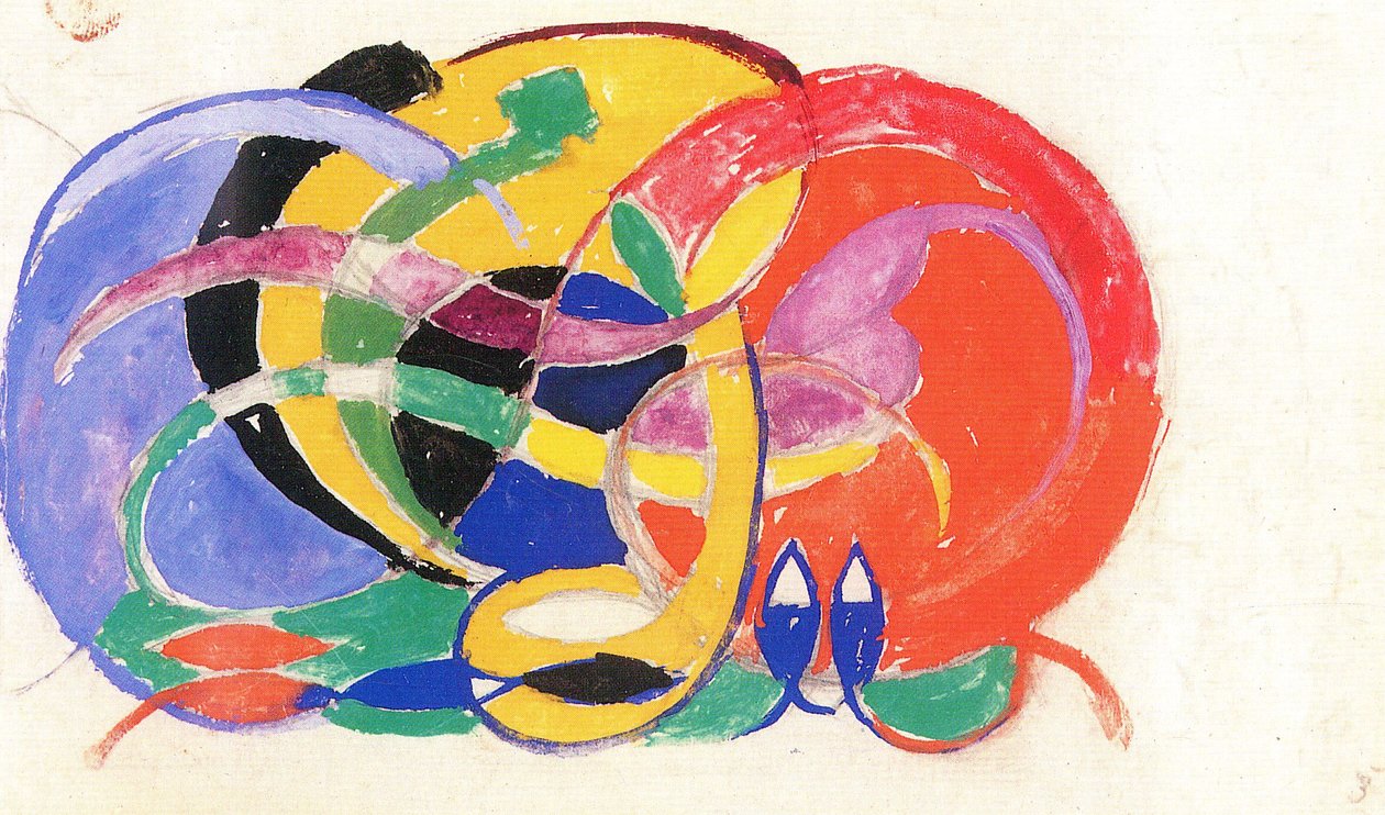 Abstrakte Komposition von Franz Marc