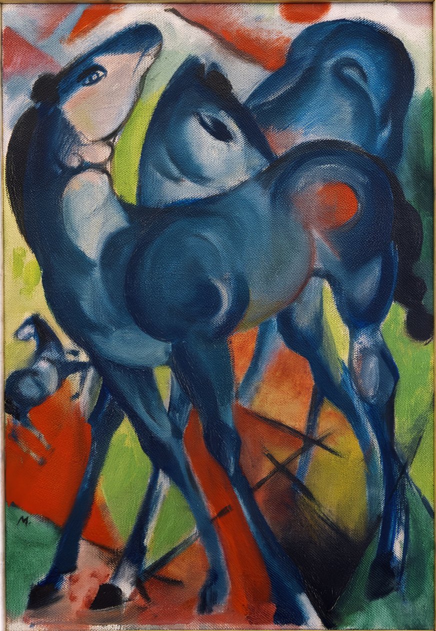 Die blauen Fohlen von Franz Marc