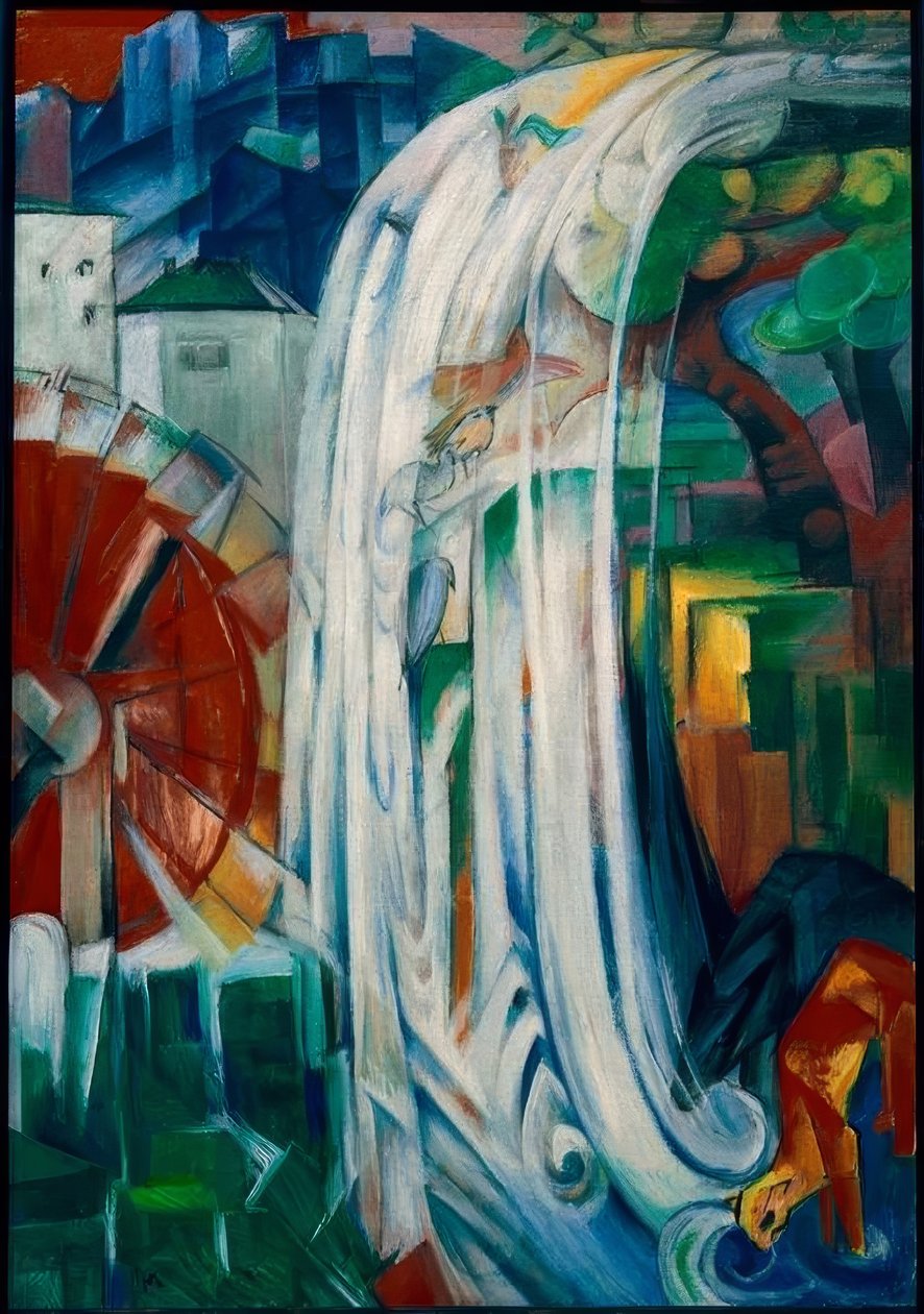 Die verzauberte Mühle von Franz Marc