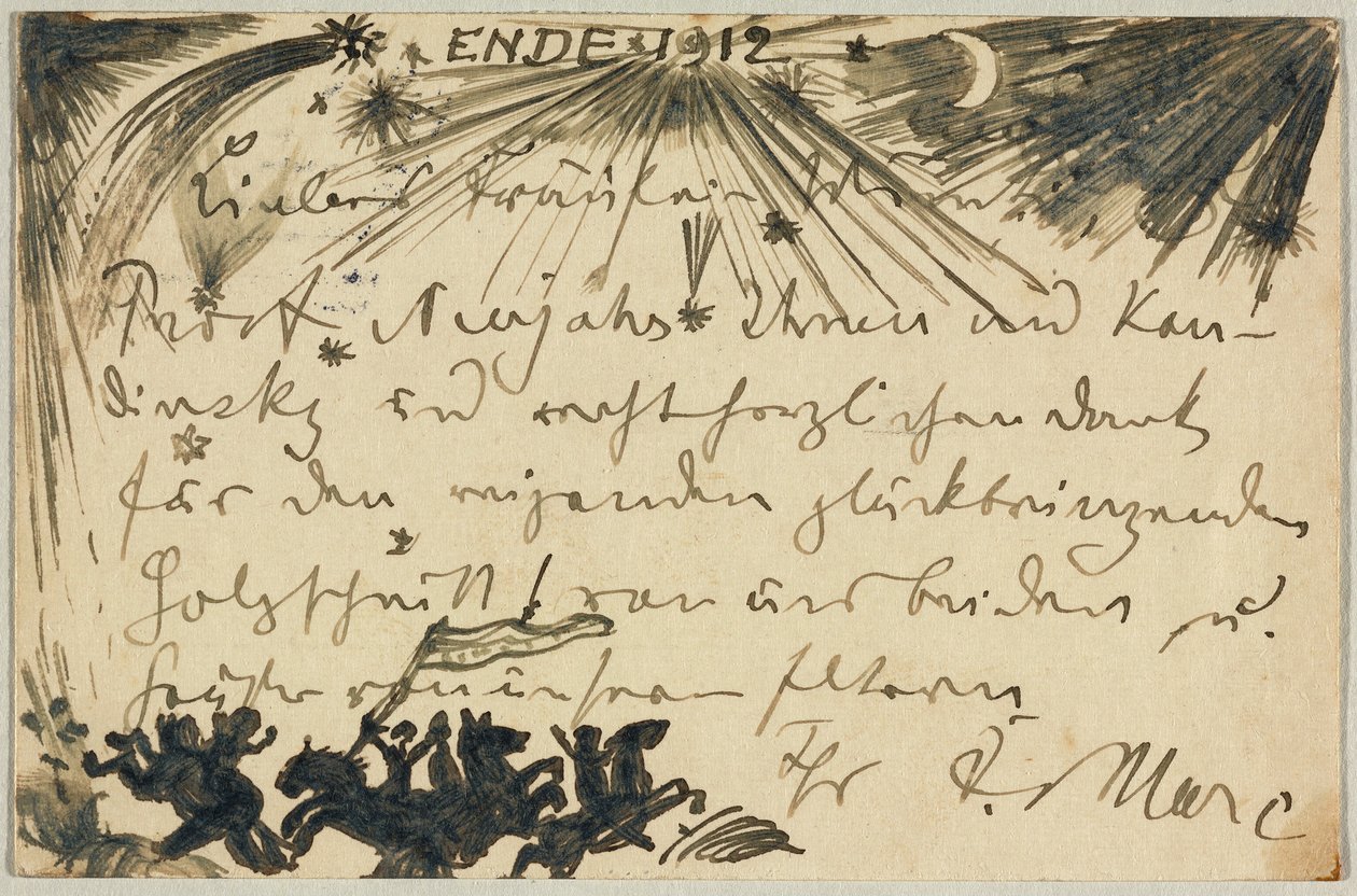 Neujahrsgruß von Franz Marc