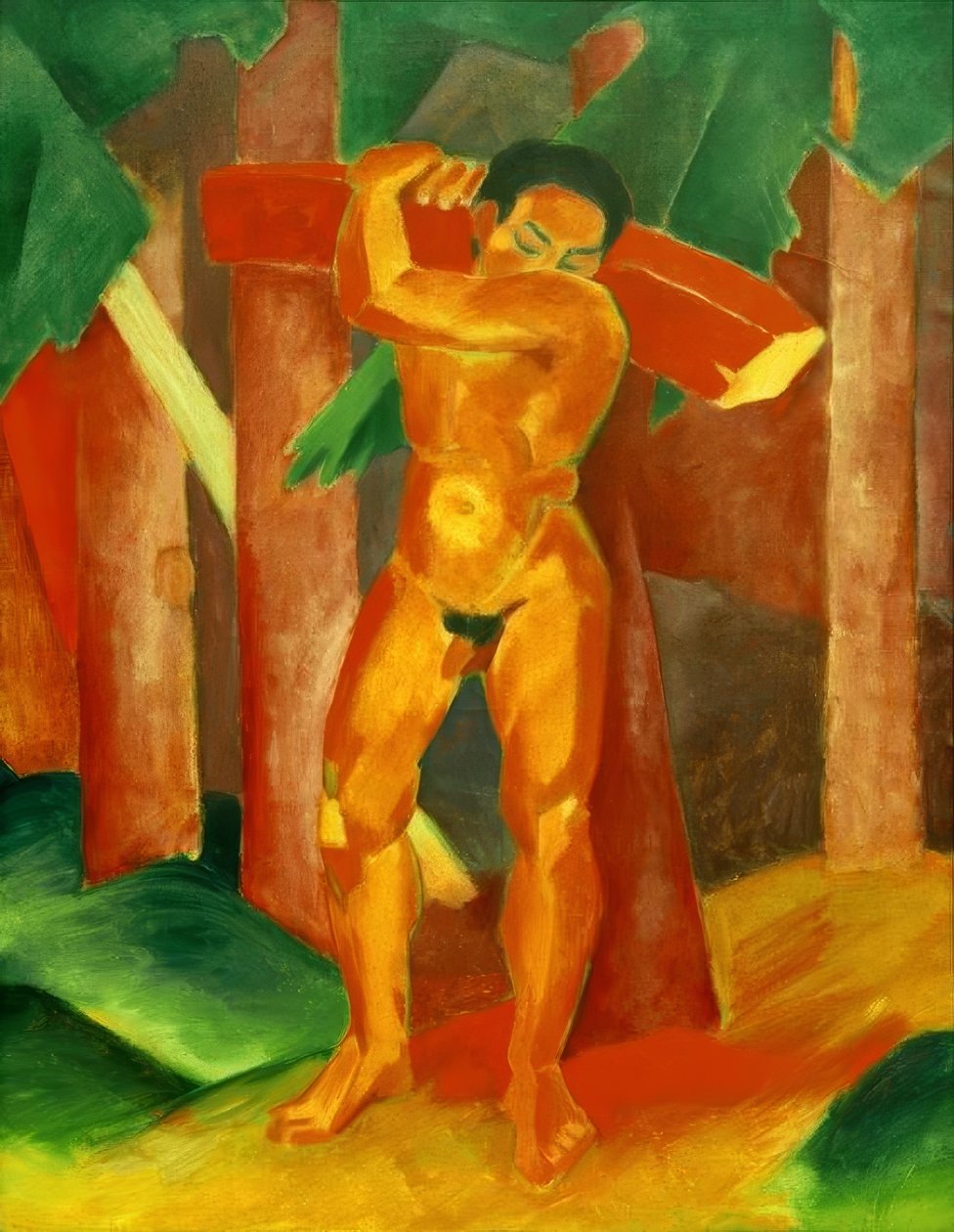 Holzträger von Franz Marc