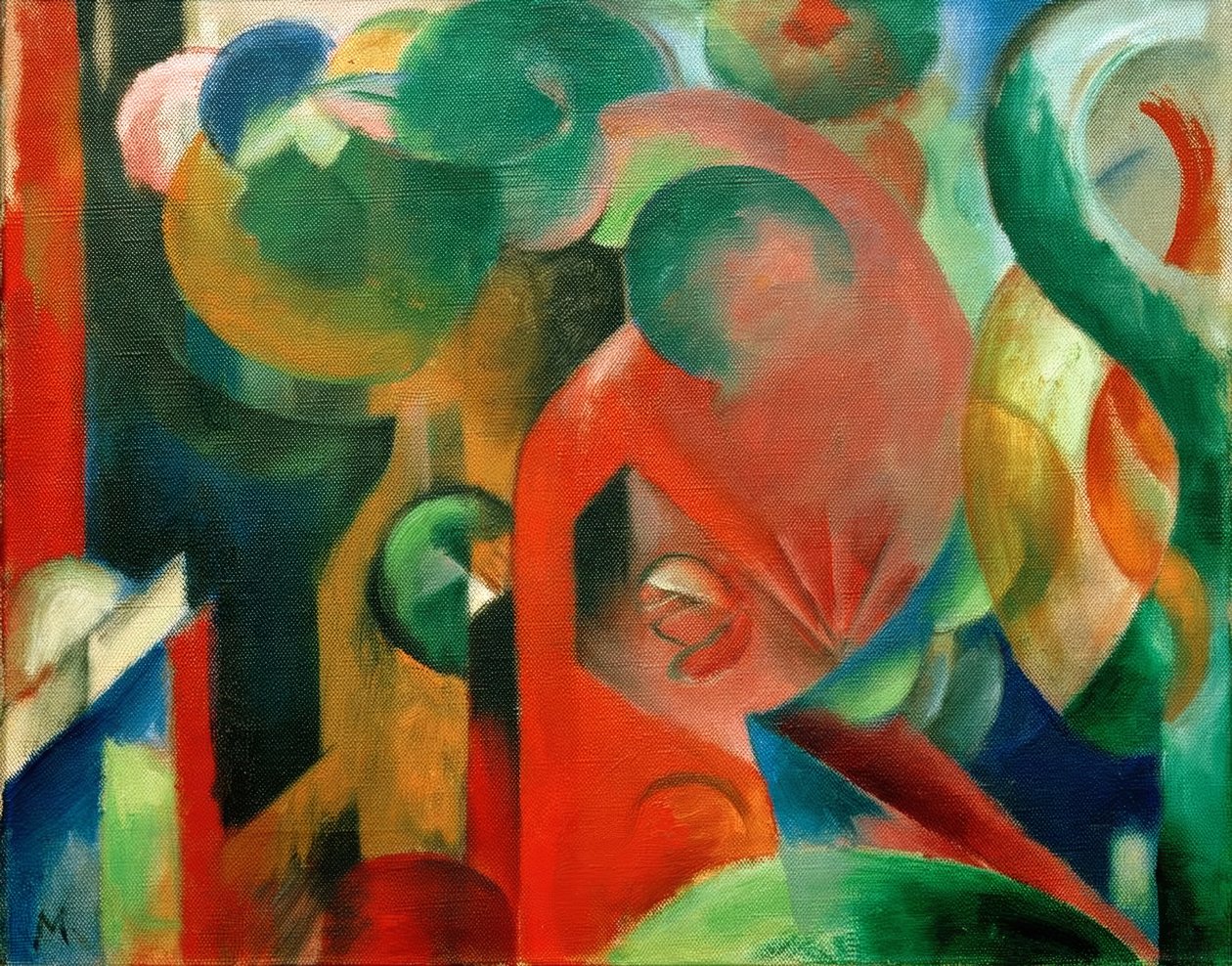 Kleine Komposition III von Franz Marc