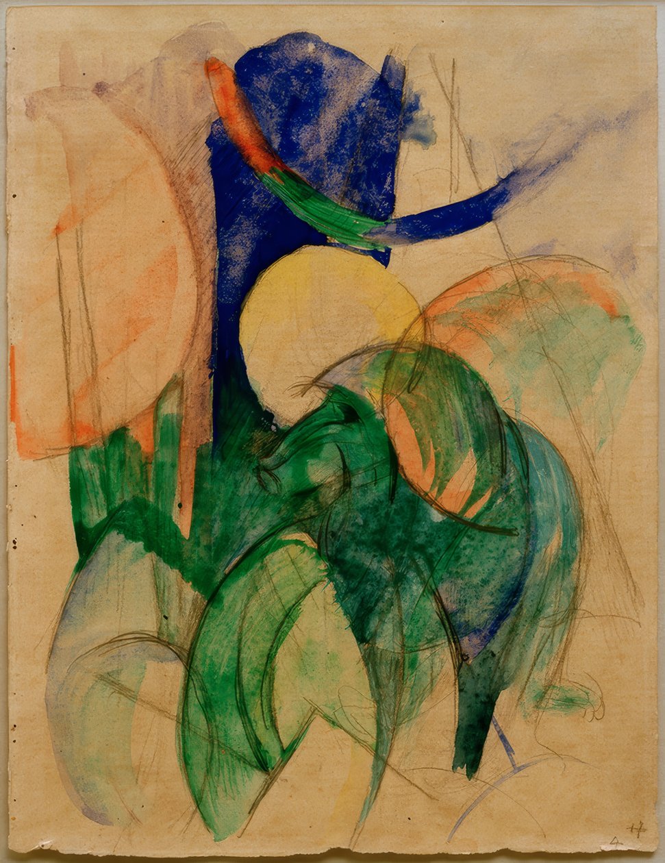 Mandrill von Franz Marc