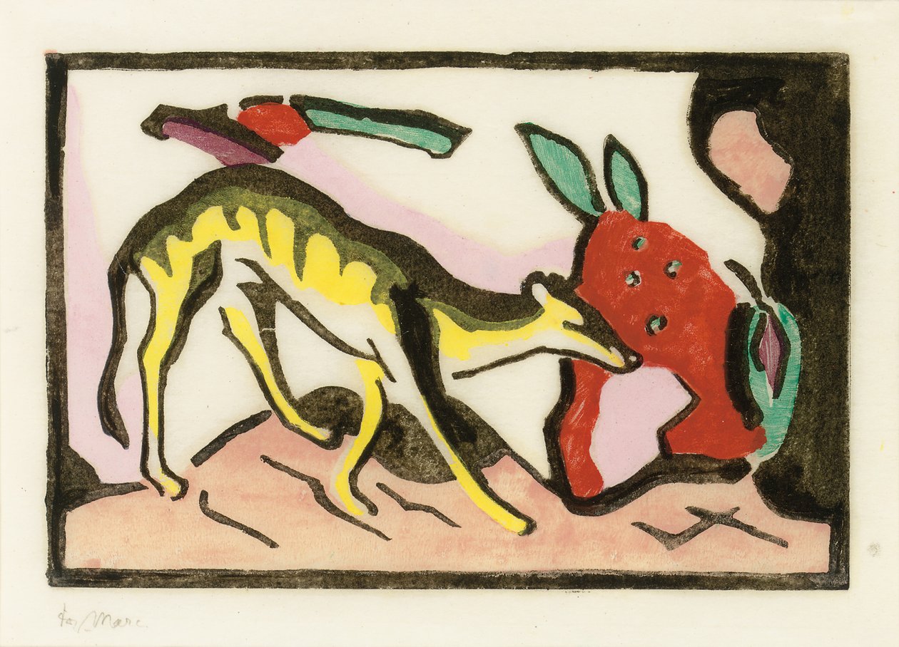 Mythisches Tier von Franz Marc