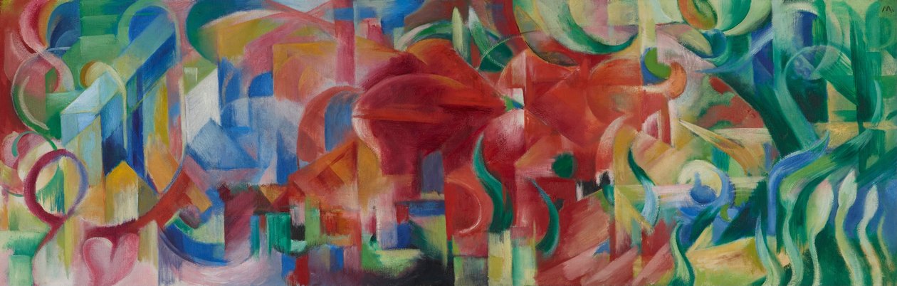 Spielende Formen von Franz Marc