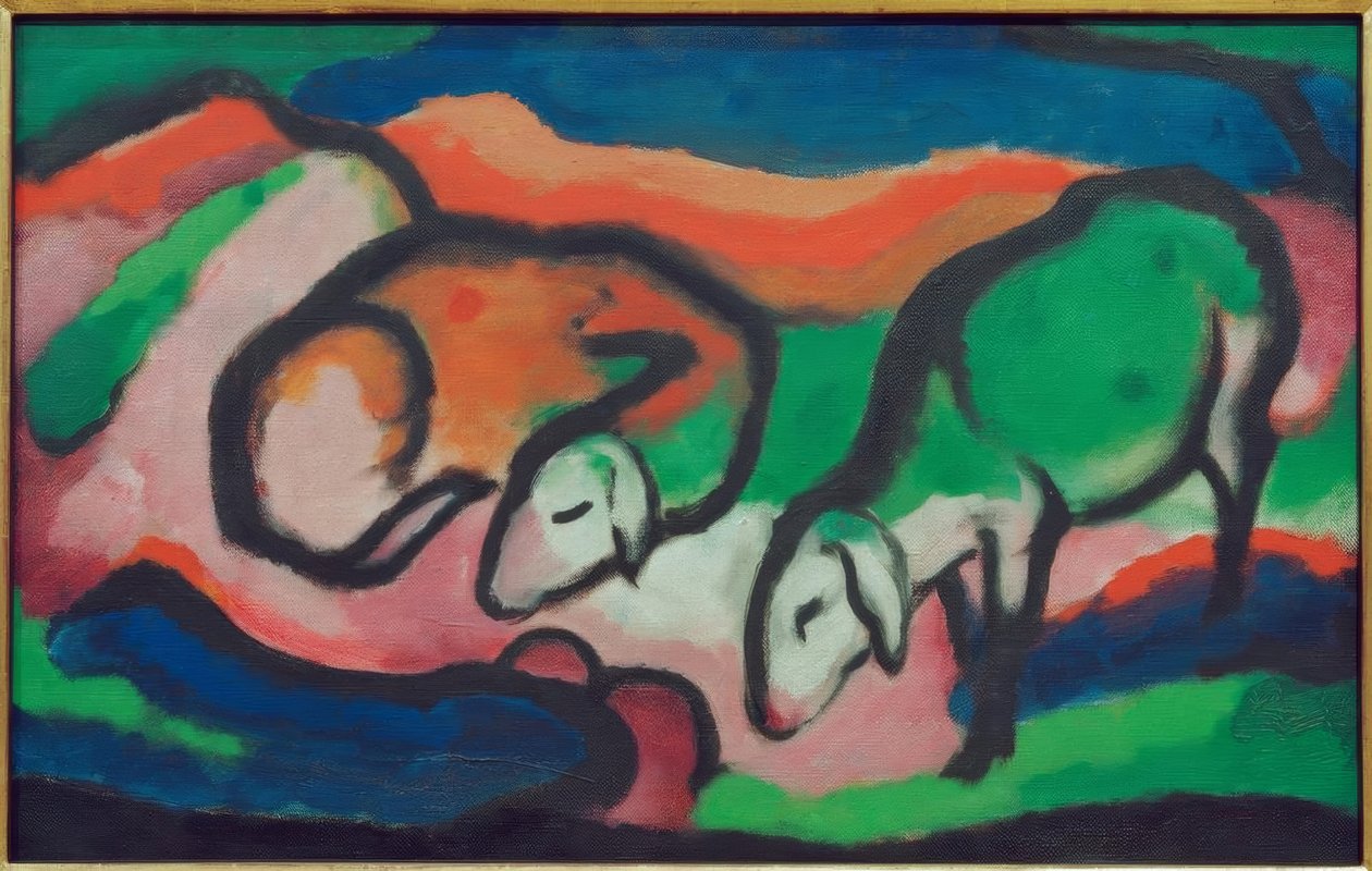 Schafe von Franz Marc